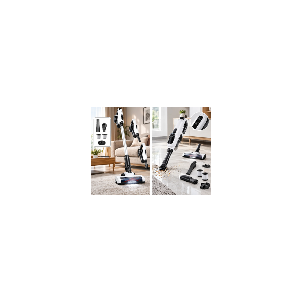 Aspirateur balai sans fil Aureva Home : caractéristiques techniques (aspiration, autonomie, filtre HEPA)