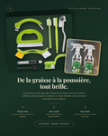 Duo entretien : kit 9 brosses + nettoyant en spray